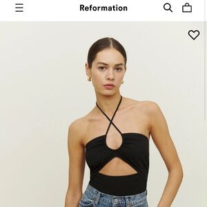 reformation ozella knit top